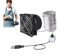 Generico Air Circulation Unit - Portable Duct Fan, Energy Efficient Odor Remover, Small Space Venting Device | Practical Fresh Air Solution For Laundry Room Office Workshop