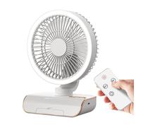 Genérico Air Circulator Table Fans | Remote Control USB Charging