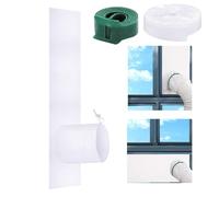 Genérico Air Conditioner Window Sealing Kit, AC Sealing Cloth Set, Energy Saving Draft Blocker Solution, Flexible Weatherproof Window Seal, Reusable Portable Cooling Accessory, Ideal for Home