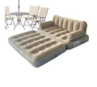 Genérico Air Couch - 74.8 Inch PVC Velvet Lounge Chair | Inflatable Camping Couch Bed, Portable Foldable Sofa with Built-in Pump for Outdoor Beach, Patio Porch, Festival Yard and Road Trip