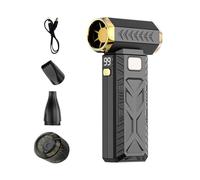 Genérico Air Duster | 3-Gear USB Rechargeable Durable Adjustable Dust Blower | Handheld Cordless Reusable Wind Compressor for Keyboard Electronics Car Detailing Lawn Barber Hair Workplace