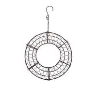 Genérico Air Plant Hanger - Iron Round Wall Mount Display - Door Wreath Holder Flower Hanger | for Indoor Bedroom Living Room Balcony Garden Yard Patio Porch Office Apartment Cafe