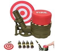 Genérico Air Slam Mortar Launcher,Press Type Mortar Launcher Play Set with 4 Projectiles and 1 Targets,3D Printing Outdoor Jump Rocket Game Toy,Funny Gift Suitable for All Ages