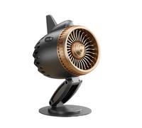 Genérico Airplane Engine Fan | 5-Speed Usb Rechargeable 360 Degree Adjustable,Personal Engine Airplane Desk Fan - Folding Creative for Home Office Bedroom Living Room Camping Hiking Outdoor