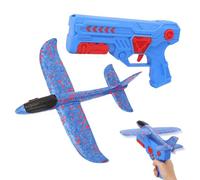 Genérico Airplane Glider Toy, Foam Flying Launching Airplane Glider, Easy Assemble Play Plane, Lightweight Throwing Flying Toy for Backyard Beach Park Camping Summer Birthday Party