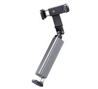 Genérico Airplane phoneHolder Stand - Foldable -Directional phoneMount, Compact Hands-Free Design with Secure Clamp | Desk Tray Table Car Back Seat Air Plane Seat phoneStand For Travel Daily Use