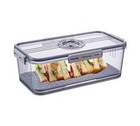 Genérico Airtight Bread Bin, Loaf Storage Container Kit, Large Capacity Keeper with Fresh Seal System, Food Grade Breads Box, Compact Kitchen Counter Design, Homemade Bread Storage Use