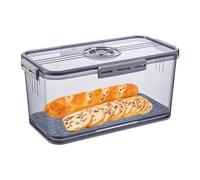 Genérico Airtight Bread Bin, Loaf Storage Container Kit, Large Capacity Keeper with Fresh Seal System, Food Grade Breads Box, Compact Kitchen Counter Design, Homemade Bread Storage Use