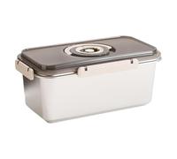 Genérico Airtight Bread Box - Stainless Steel Storage Container, Kitchen Pantry Organizer with Lid, Durable Handle Design | Perfect for Sandwich Toast Loaf Dough Bagel