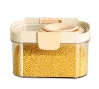 Genérico Airtight Cereal Containers - Acrylic Cereal Containers Storage Dispenser - Acrylic Clear Dried Fruits Dispenser For Chocolate Soybeans Kitchen Pantry Organisation Grains Nuts Sugar Beans