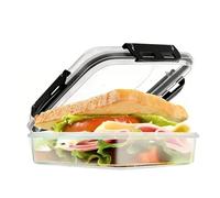 Genérico Airtight Food Container - Clear Bread Storage, Fresh Keeping Organizer with Food-Grade Seal, Homemade Loaf Holder, 100% BPA Free Kitchen Countertop Storage, Large Capacity Bread Bin for Home