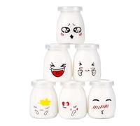Genérico Airtight Glass Storage Containers | Yogurt Cups With Lids Reusable | Overnight Oats Storage For Dessert, Chia, Oatmeal, Honey, Jam, Syrup Breakfast, Snack, Pudding, Parfait,