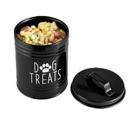 Genérico Airtight Metal Dog Food Storage Box - Fresh Kibble Always | Countertop Pet Food Organizer With Handle | For Treats Supplies, Proof Durablê