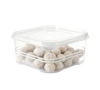Genérico Airtight Small Refrigerator Storâge Boxes For Meat & Produce - Classified Freezer Preservation Trays | Heavy-Duty Stackablê Food Division Organizer Case For Kitchen Counter, Fridge & Freezer