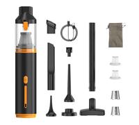 Genérico AirTrek Pro - Compact Vacuum & Blower with Enhanced Dual Power, 16000Pa Cordless USB-C Rechargeable 2-in-1 Handheld Vacuum (Black Orange)