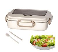 Genérico Aislada | para Comida Caliente y Fría | Recipiente Impermeable para Comidas para Adultos Niños Estudiantes, Estuche Portátil para Alimentos de Exteriores