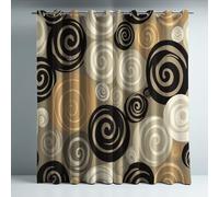 Genérico Aislamiento Térmico Cortinas Opacas Estilo Abstracto Arte Lunares Decoración para Dormitorio Sala de Estar con Ojales Juego de 2 Paneles, Protección de Privacidad, 117An x 183Al cm