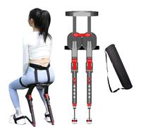Genérico Ajustable sin Silla Wea Rable Invisible Ch Air, Invisible Ch Air Wear Able Exoesqueleto Humano We Arable Seat, Wear Able Ch Air Exoesqueleto Humano, Soporta hasta 150 kg(Rojo)