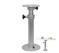 Genérico ajustable tabla, mesa base, mesa elevadora, elevación contador, construcción de Sturdy, fácil instalación, 1 pieza, gris, ideal para RV y uso marino con rotación de 360 grados