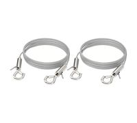 Genérico Alambre Ajustable para Colgar Cuadros 2 M de Acero Inoxidable 304 Resistente con Doble Gancho para Obras de Arte y Espejos, Kit 2 Piezas para Decoración Hogar y Oficina