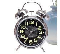 Generico Alarm Clock Bell - Metal 8.5x11.6cm | Glow-in-the-Dark Loud Alarm | 3-Inch Quiet Timer Watch For Seniors Sleepers Bed Desk Room Travel Bedroom Where Functionality Meets Simplicities