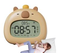 Generico Alarm Clock - Develop good habits, Digital Alarm Clock, Capybara Alarm Clockk for Kids | Cute Teen Alarrm Cllock Girls, Capybara Digital Cllock, Adjustable Light For Boy And Girl