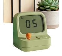 Genérico Alarm Clock For Kids - 2.6x2.46x2.89 Inches Cute LCD Display Silent - Bedside Digital Alarm Clock - For Teens Girls Boys Children Seniors Bedroom Bedside Nightstand Dorm Travel