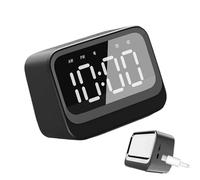 Genérico Alarm Clock Speaker - Digital Smart Audio, Bedside Timepiece Device | Wireless Music Player Accessory, Room Dormitory Hotel Bedroom Soundbar For Tabletop Use