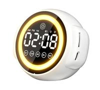 Genérico Alarm Clock Speaker | Wireless Speaker RGB Lamp - HD Digital Display TF Card Playback Alarm Clock With Music - for Home Office Indoor Sleep Night Time Desktop