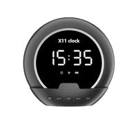 Genérico Alarm Clock, Wireless Speaker, Desktop Time Display, 1200mAh Compact Double Function Outdoor Bluetoo-TH Music Playing Device for Travel Fitness Living Room Study