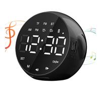 Genérico Alarm Clocks For Bedrooms - 3.54 Inch Functional Smart Voice Alarms Clock | Speaker Alarm Progressive Up | TF Card Music HD Display For Desk Office Gym. Abs Electronic,240g.