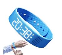 Genérico Alarm Watch, Vibrating Alarm Clock, 01.05x12.05 Inches, Adjustable Silent Smartwatch, Digital Wristband for Deep Sleepers, Travel School Sports Outdoor Use, Women Men Kids Teens Heavy