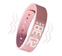 Genérico Alarm Watch, Vibrating Alarm Clock, 01.05x12.05 Inches, Adjustable Silent Smartwatch, Digital Wristband for Deep Sleepers, Travel School Sports Outdoor Use, Women Men Kids Teens Heavy