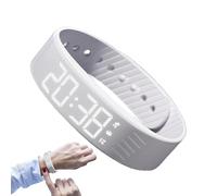 Genérico Alarm Watch, Vibrating Alarm Clock, 01.05x12.05 Inches, Adjustable Silent Smartwatch, Digital Wristband for Deep Sleepers, Travel School Sports Outdoor Use, Women Men Kids Teens Heavy