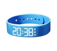 Genérico Alarm Watch | Vibrating Alarm Clock Digital Watch | Silent Adjustable Smartwatch Wristband Clock for Travel School Sports Outdoor Women Men Kids Heavy Sleepers Birthday