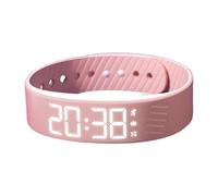 Genérico Alarm Watch | Vibrating Alarm Clock Digital Watch | Silent Adjustable Smartwatch Wristband Clock for Travel School Sports Outdoor Women Men Kids Heavy Sleepers Birthday