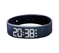 Genérico Alarm Watch | Vibrating Alarm Clock Digital Watch | Silent Adjustable Smartwatch Wristband Clock for Travel School Sports Outdoor Women Men Kids Heavy Sleepers Birthday