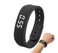 Genérico Alarm Wristband | Wearable Waterproof Reminder,Heavy Sleepers Alarm Bracelet - for Library Bedroom Commuting Dorm Travel Elderly Kids Teens Men Students