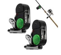 Genérico Alarma de Picada para | Alarmas Electrónicas De Nocturna con Iluminación LED - 2 Piezas De Equipo Ajustable Inteligente para En Agua Dulce Y Salada Día Y