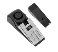 Generico Alarma de puerta portátil - Sensor de alto volumen de 120 Db, base antideslizante, metálico antirrobo duradero | Tope para puerta para casa, dormitorio, hotel, apartamento, entrada, seguridad