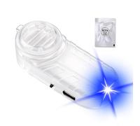Genérico Alarma para Coche Sensor Solar Antirrobo con Luz de Advertencia y | de seguridad del coche para Motocicleta Moto Bici Bicicleta RV Vehículo y Autos Luz azul Transparente