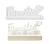 Genérico alemán Word Mold, Family Home Mould, Silicona Material, Smooth Letter Silicone, Inspirational Craft Decoration, for Birthday Easter Mother's Day, /2.95x7.48 in, 1 pieza