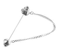 Genérico Alfiler de Corbata Decorativo Cadena para Camisa de Hombre, Accesorio Elegante para Reuniones y Celebraciones, Broche Metálico Duradero