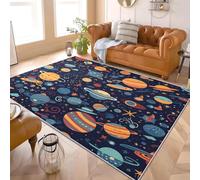 Genérico Alfombra Antideslizante 160x230 cm Planetas del Universo de Dibujos Animados Extrasuave Pelo Corto y Lavable Sin Desprendimiento Tapetes Color Alfombras Modernas para Salón y Dormitorio