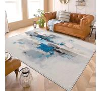 Genérico Alfombra Antideslizante 60x90 cm Abstracto Arte Pintura Al óLeo Extrasuave Pelo Corto y Lavable Sin Desprendimiento Tapetes Gris Alfombras Modernas para Salón y Dormitorio