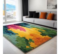 Genérico Alfombra Antideslizante de Pelo Corto Textura De Camuflaje, Tapete Rectangular 180 x 240 cm para Sala de Estar Dormitorio Habitación Infantil Comedor y Decoración del Hogar Arte Abstracto