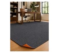 Genérico Alfombra Antideslizante para Interior, Tapete Lavable y Cortable a Medida, Alfombra Absorbente de Sonido para Dormitorio, Pasillo, Gimnasio y Estudio(Dark Grey,140x180 cm)