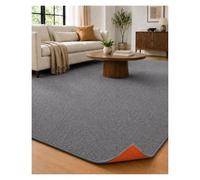 Genérico Alfombra Antideslizante para Interior, Tapete Lavable y Cortable a Medida, Alfombra Absorbente de Sonido para Dormitorio, Pasillo, Gimnasio y Estudio(Gray,100x160 cm)