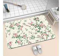 Genérico Alfombra Baño Diatomita Secado Rapido Piedra, Alfombrilla Ducha Antideslizante, Alfombra Cocina Super Absorbente Alfombras, Stone Bath Mat de Secado Rápido y Lavable Rug Green 40x60cm 2-1305