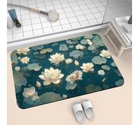 Genérico Alfombra Baño Diatomita Secado Rapido Piedra, Alfombrilla Ducha Antideslizante, Alfombra Cocina Super Absorbente Alfombras, Stone Bath Mat de Secado Rápido y Lavable Rug Loto 70x120cm 2-1443